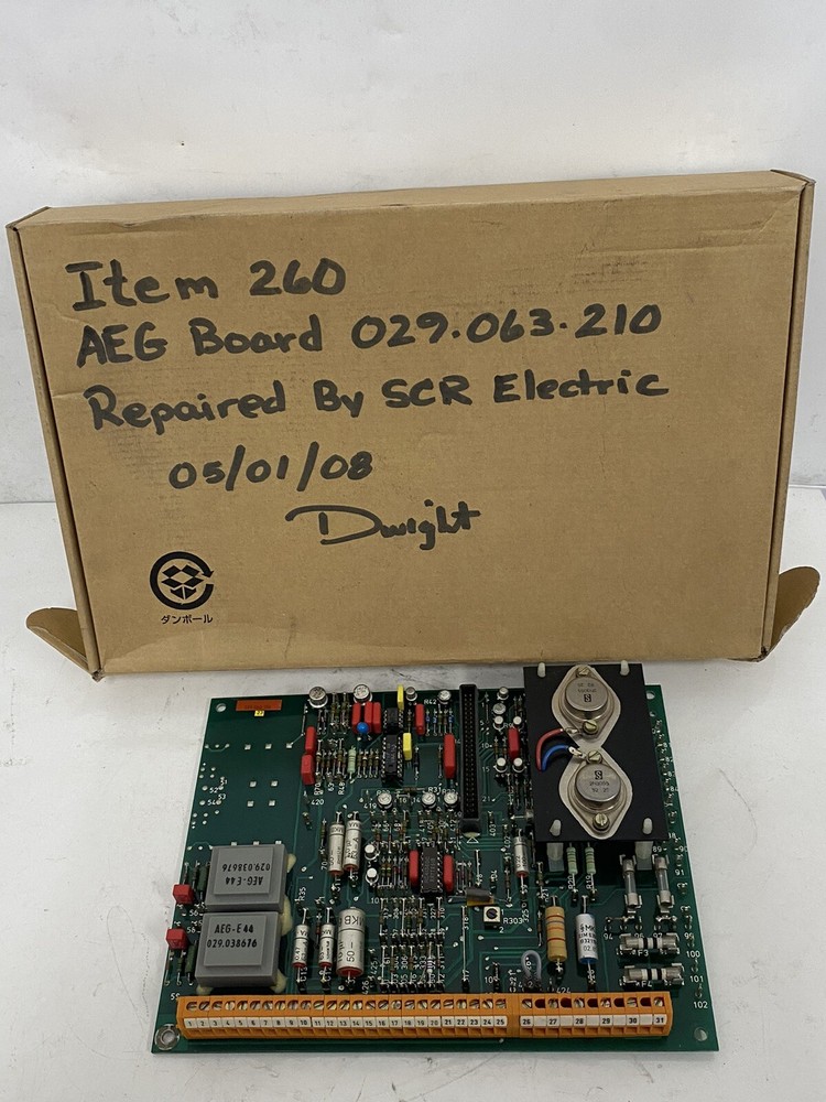 AEG, 029.063 210, Gettys Modicon Drive Motor Control Board,