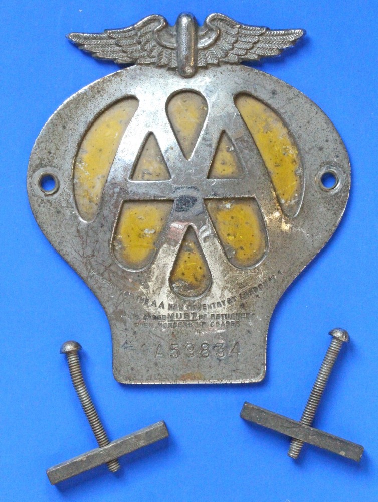 Automobile Association AA members badge - 1945-57 BENT   **[30239]