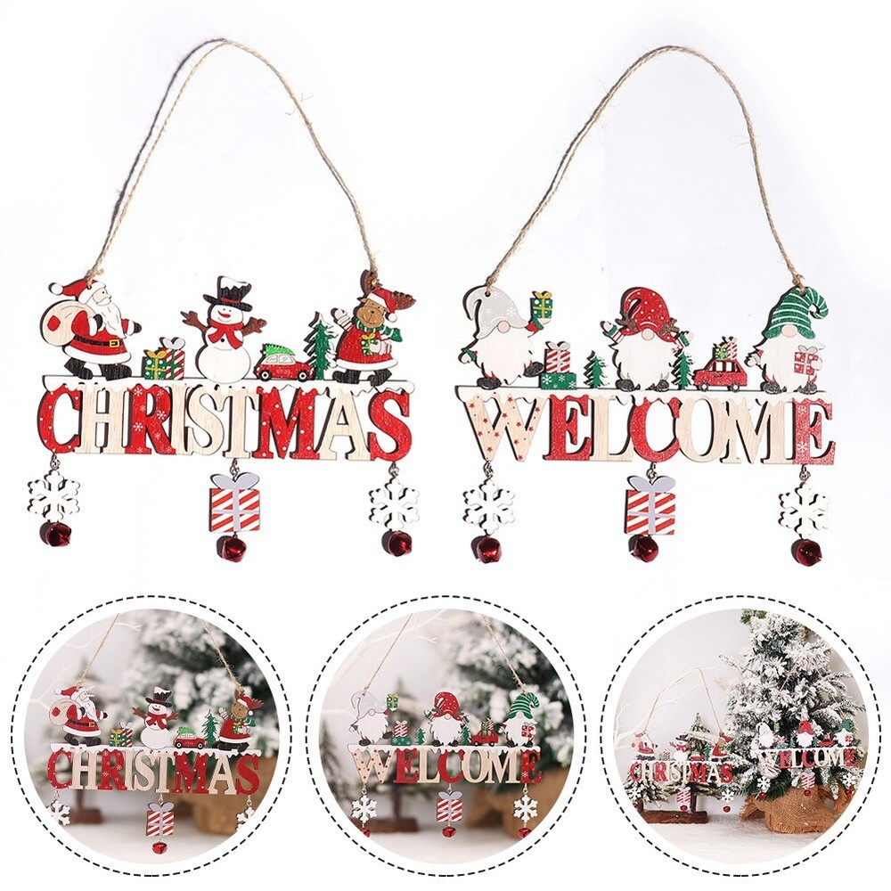 Handmade Christmas Decor with Wooden Accent Create a Festive Atmosphere-image