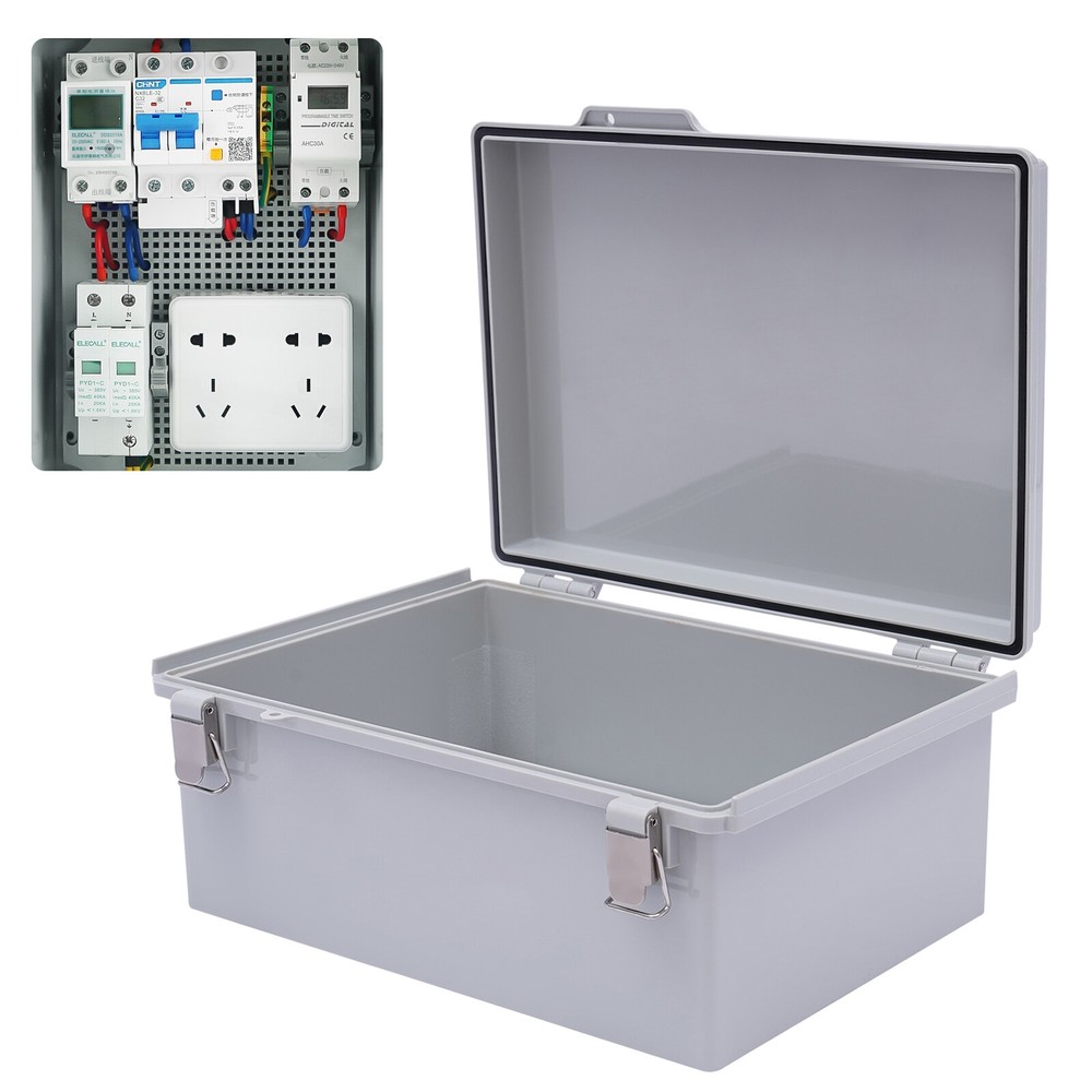 Waterproof ABS Plastic Electrical Junction Box for Outdoor Use Dustproof Enclosure  -image