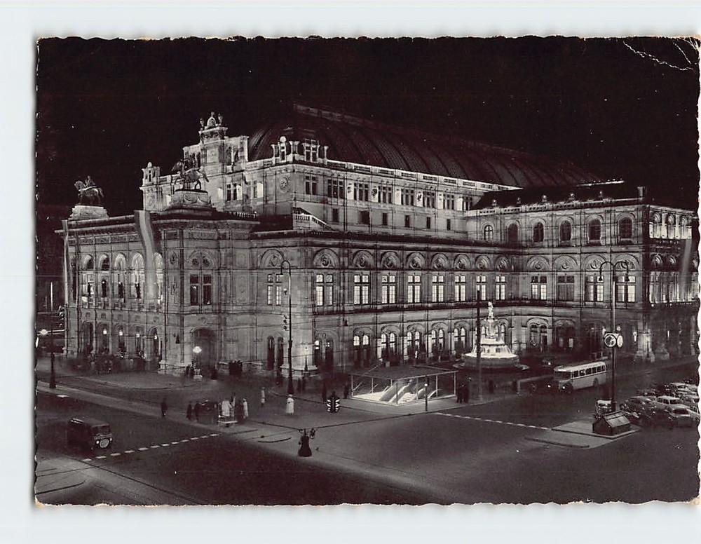 Postcard Opera House Vienna Austria