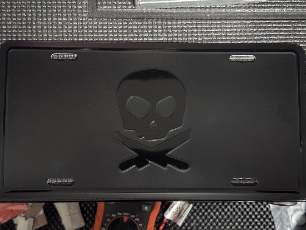 Pete’s Pirate Life Blacked Out License Plate Frame *Rare* HTF