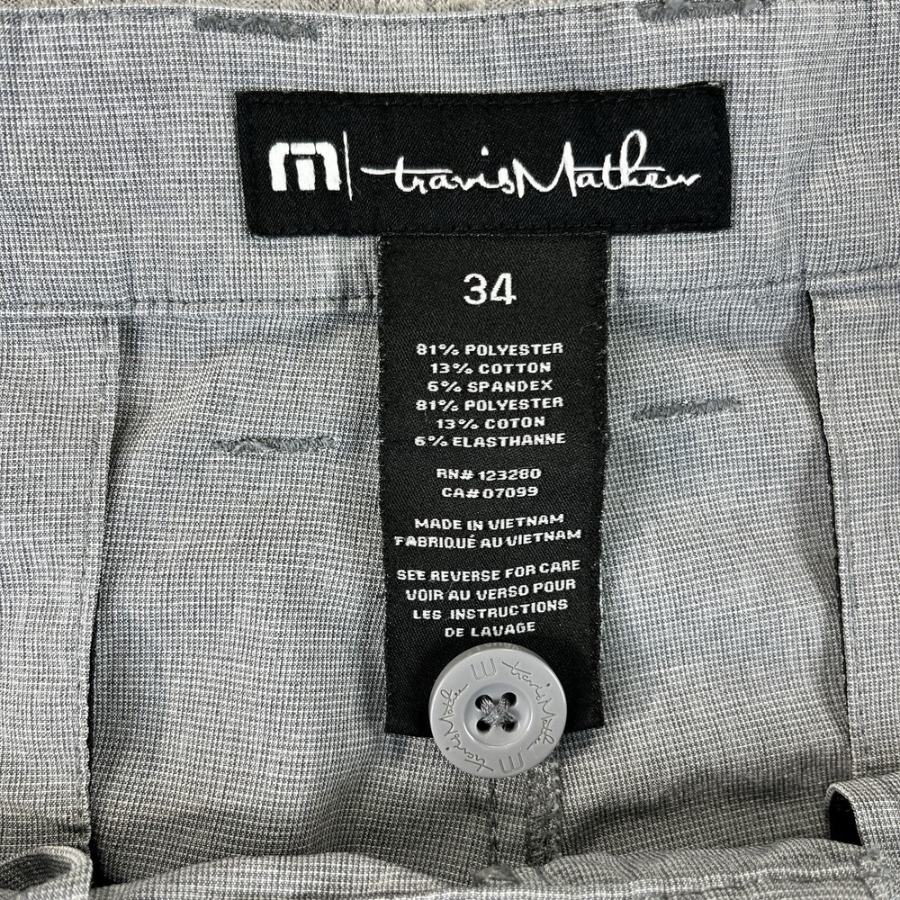 Travis Matthew performance golf shorts Men (34) outdoor sports gray dress shorts