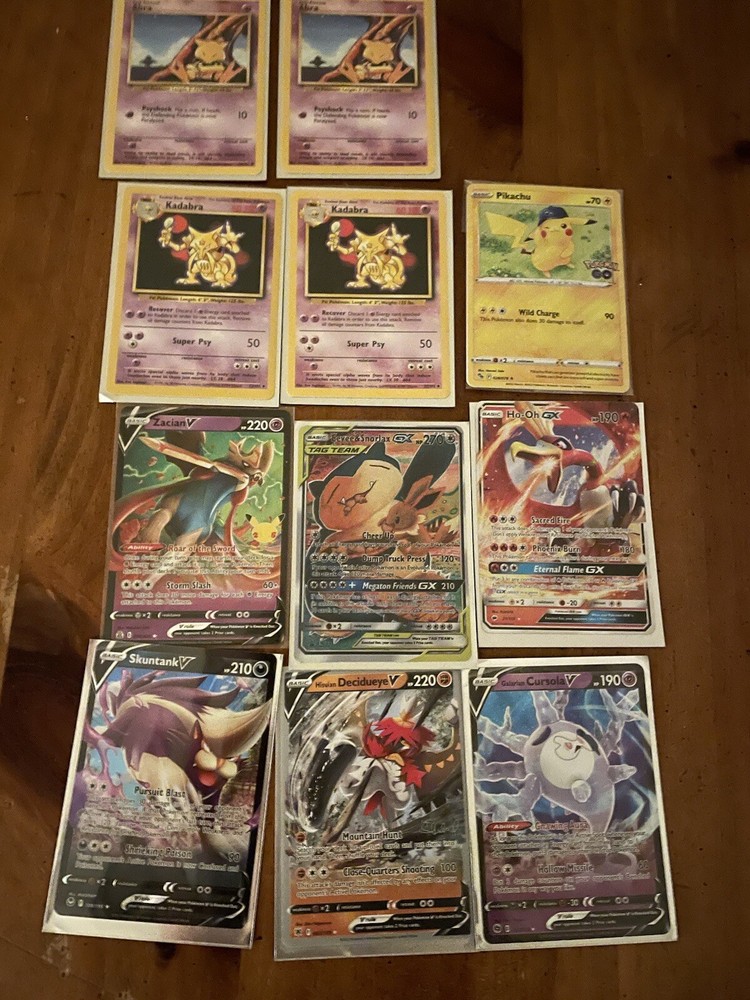 pokemon card lot - abra Kadabra eevee & snorlox-image