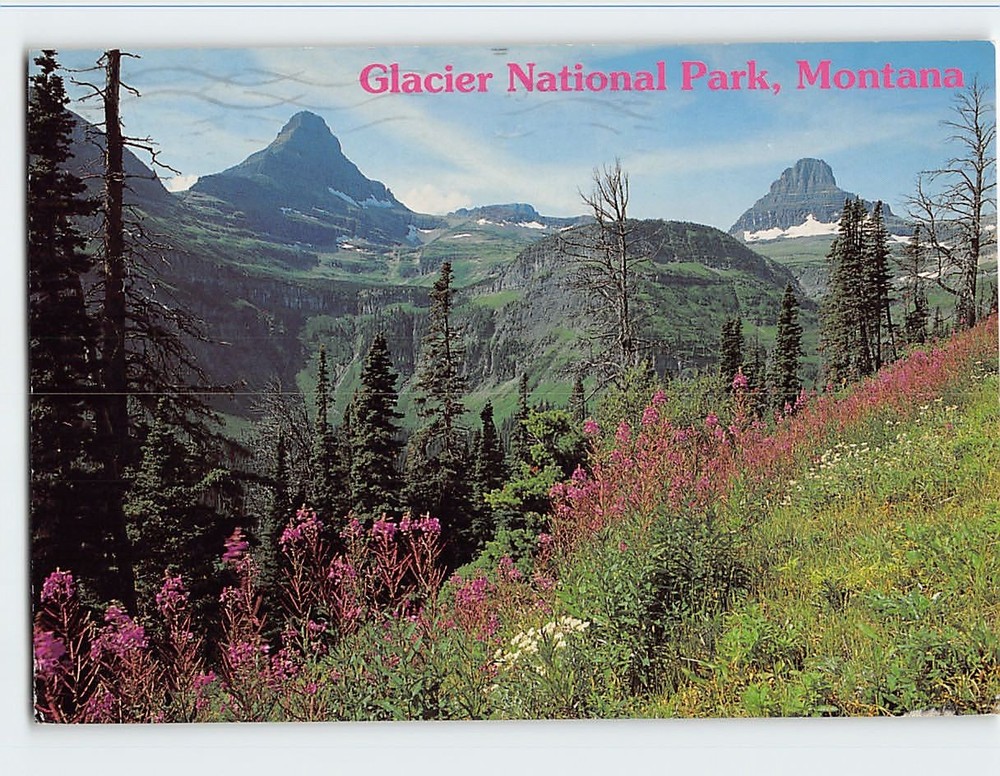 Postcard Glacier National Park Montana USA