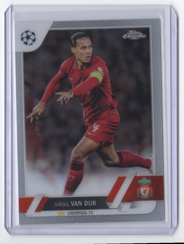 2022 Topps Chrome UEFA Virgil van Dijk Liverpool #130