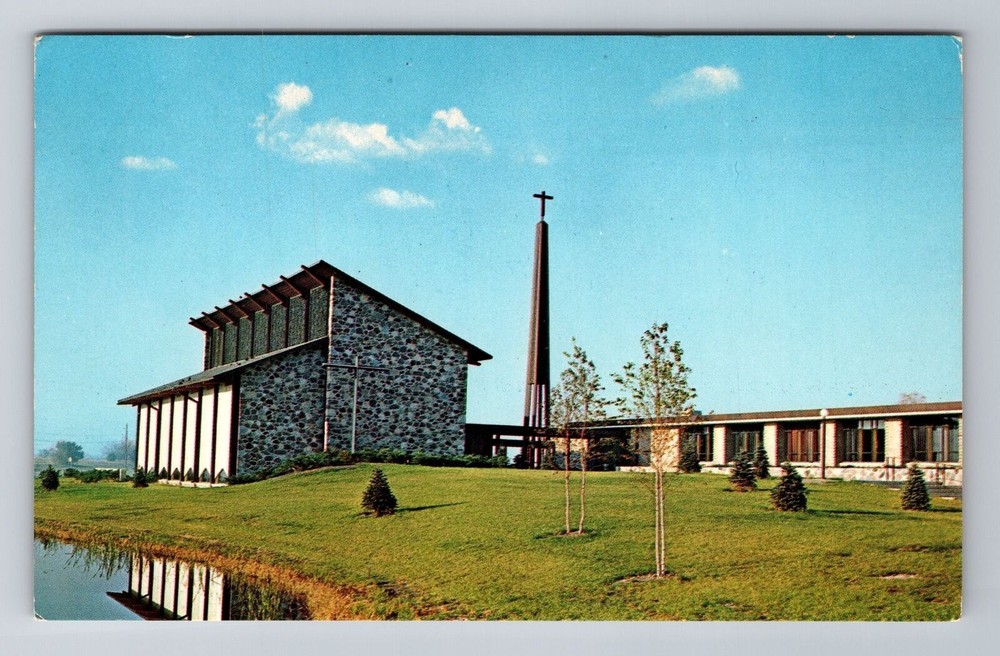 Oak Brook IL-Illinois, Bethany Theological Seminary, Antique Vintage Postcard