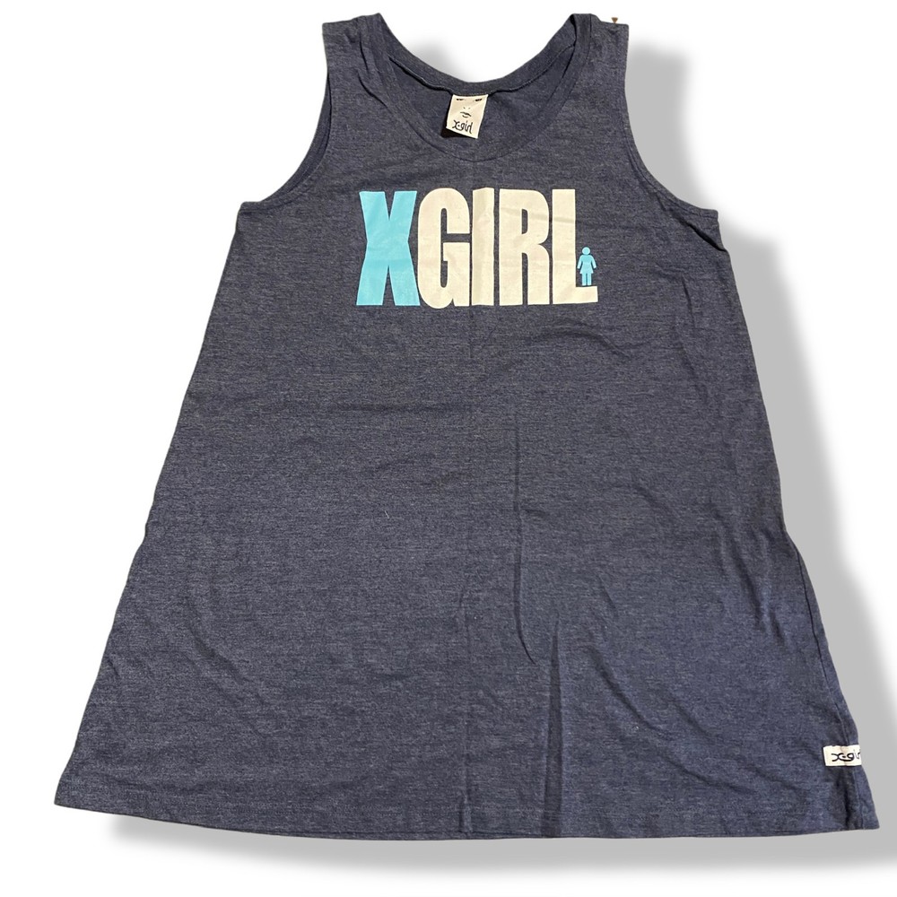 X-GIRL Kim Gordon Sonic Youth Sofia Coppola Blue Tank Dress Y2K Japan 1