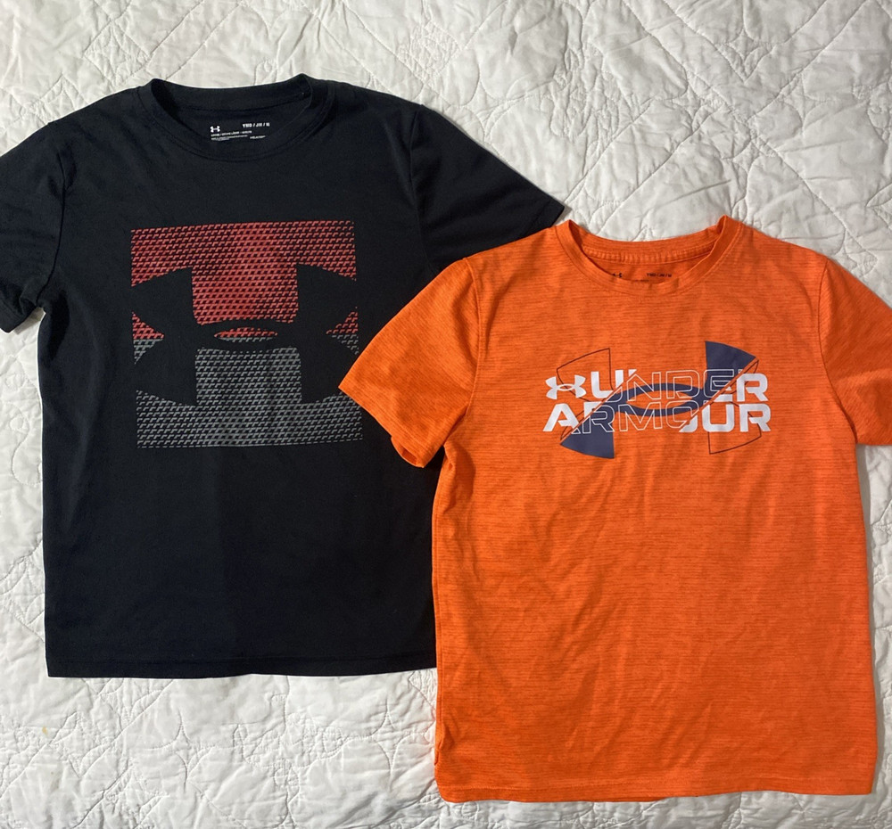Lot of 2 - Youth UA T-Shirts, YMD, Medium - Loose, Under Armour