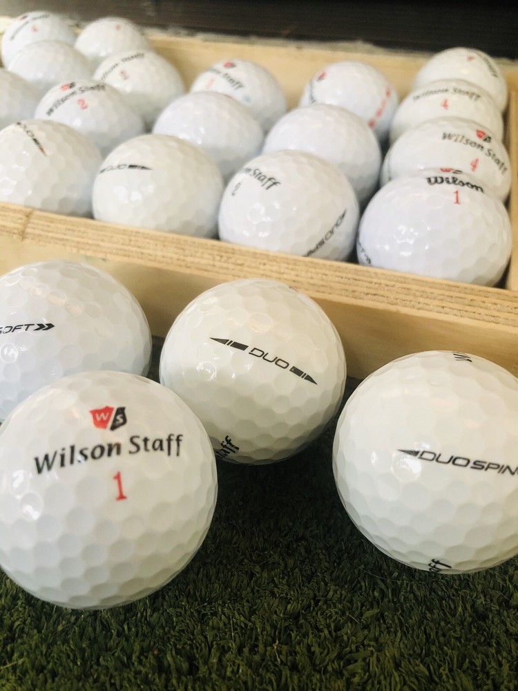 24 NEAR MINT Wilson Staff DUO MIX 5A/4AUsed Golf Balls - FREE SHIPPING