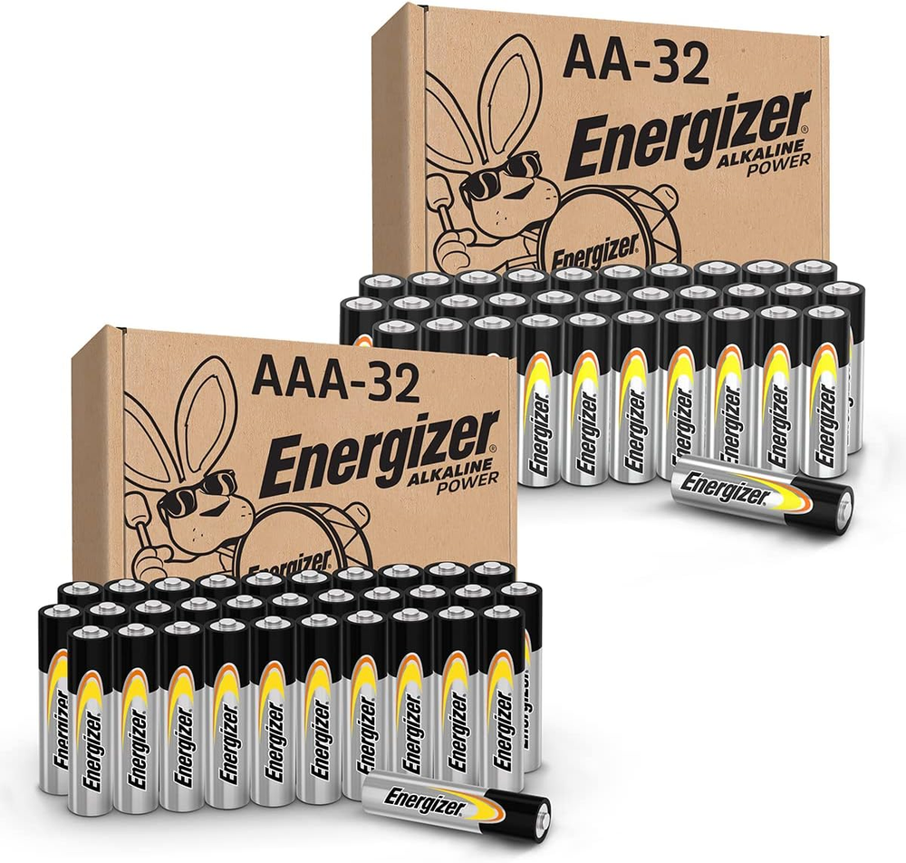 Alkaline Power AA Batteries and Alkaline Power AAA Batteries Variety Pack, 32 AA