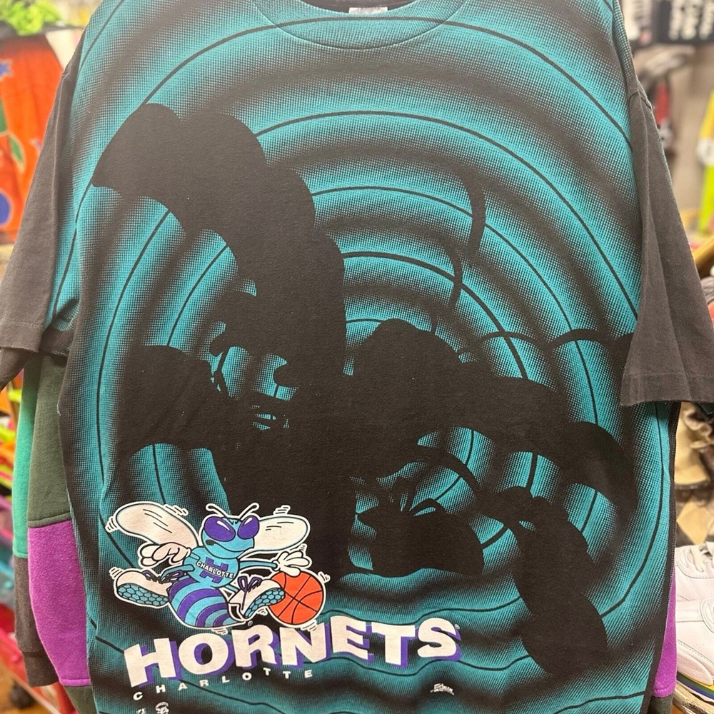 Vintage Charlotte Hornets AOP tee