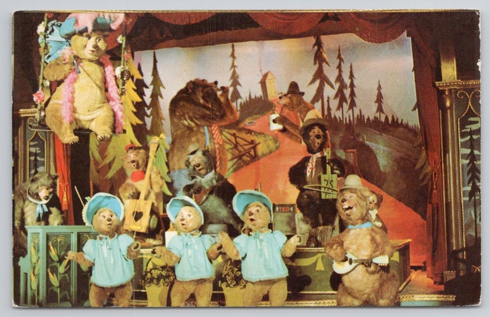Walt Disney World Country Bear Jamboree Vintage Postcard Frontierland