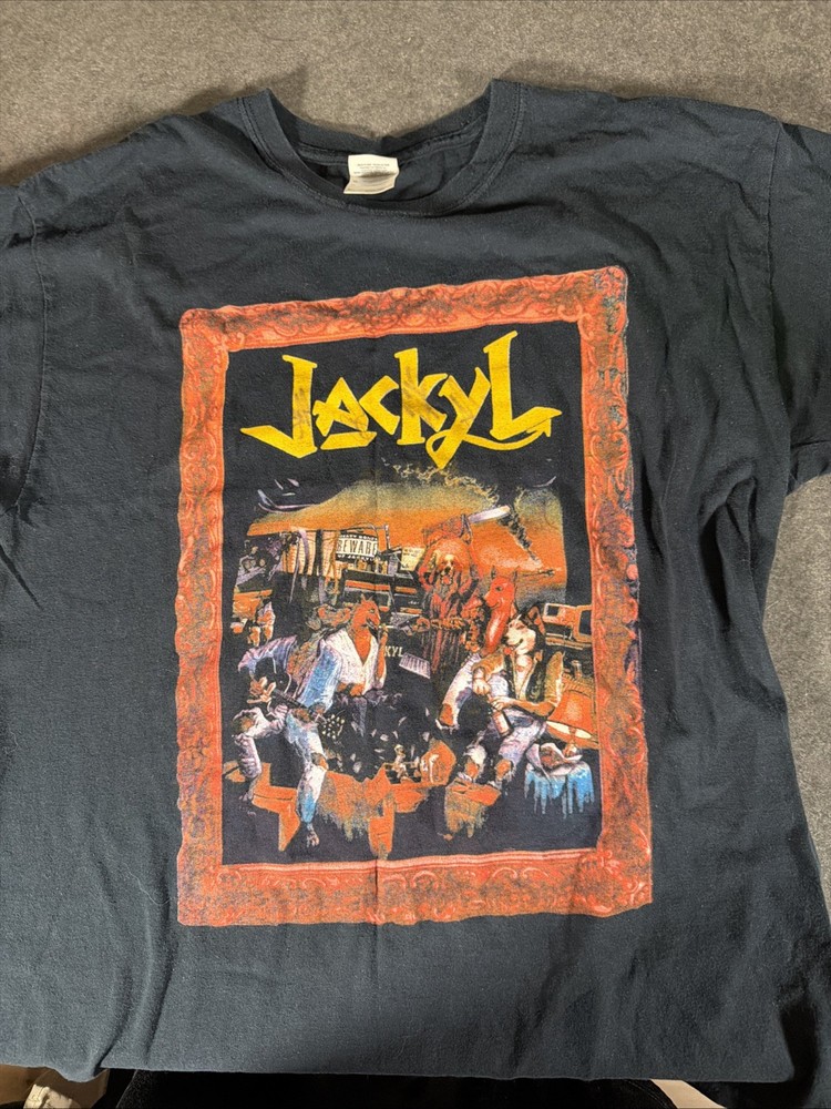 Jackyl Rock Me Roll Me Off Always On Tour Graphic T Shirt Mens Large Band Tee