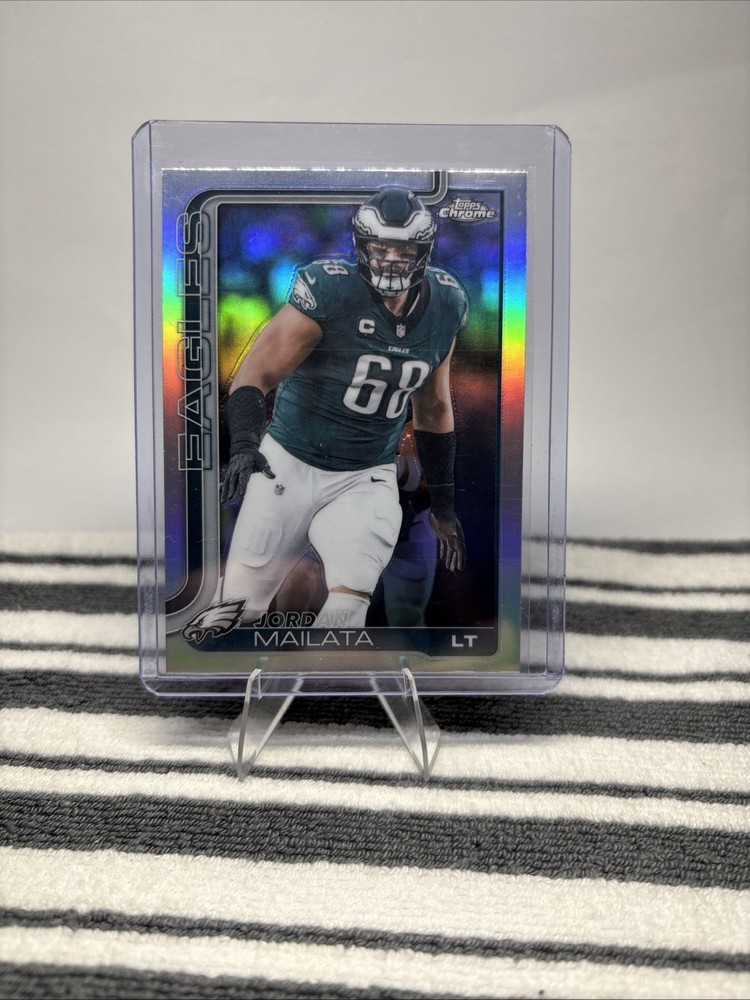 2025 Topps Chrome Jordan Mailata Refractor Eagles