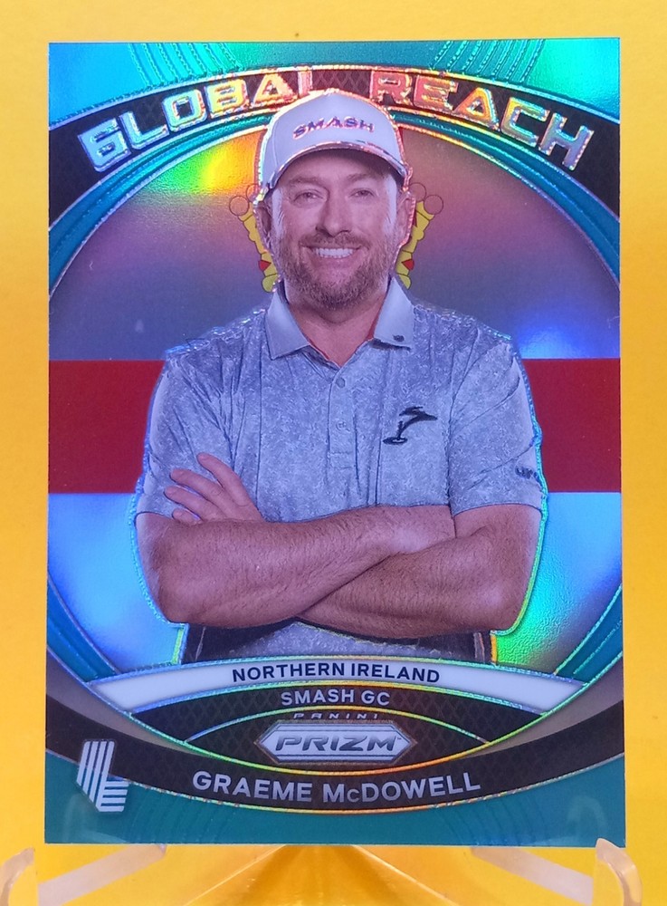 2024 Prizm LIV Golf Graeme McDowell Teal #11 Global Reach /199 Smash