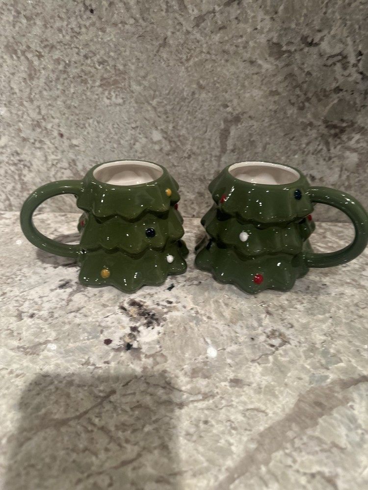 14 oz CHRISTMAS TREE Target Wondershop Earthenware Christmas Tree Mug 2023 (2)