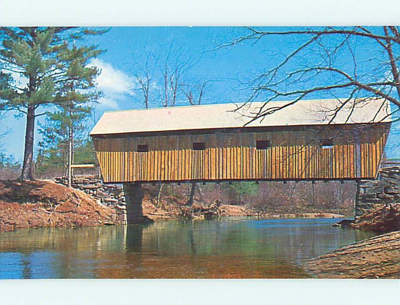 Unused Pre-1980 COVERED BRIDGE South Andover Maine ME t7467@