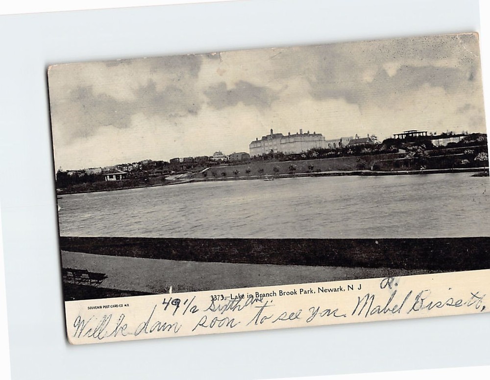 Postcard Lake in Branch Brook Park Newark New Jersey USA North America