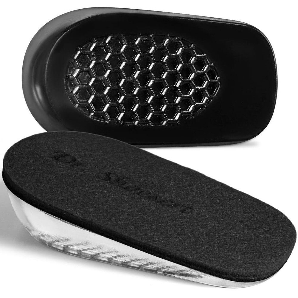 Dr. Shoesert Height Increase Insoles for Men and Women Wool Felt Gel Heel Cus...