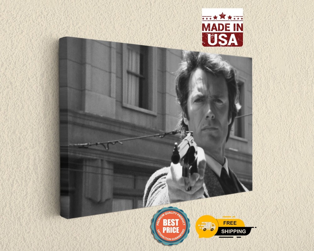 Clint Eastwood Dirty Harry Movie Western Wall Art Canvas Print