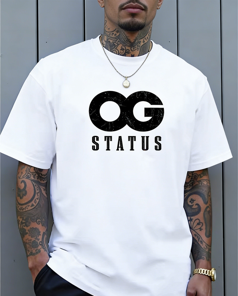 OG Status Retro Distressed Streetwear Men's T-Shirt
