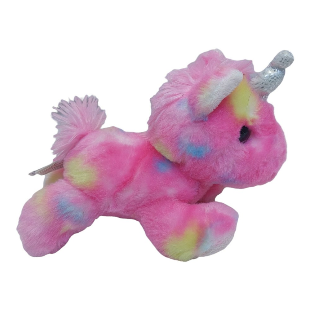 Aurora Pink multi-colored Plush Stuffed Animal 8