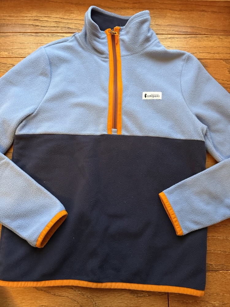 Cotopaxi Women’s Amado Fleece 1/4 Zip Pullover Maritime Lupine Blue EUC S Small