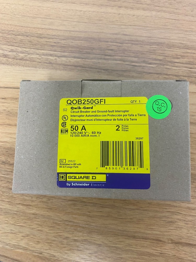 Square D QO250GFI 240V Circuit Breaker