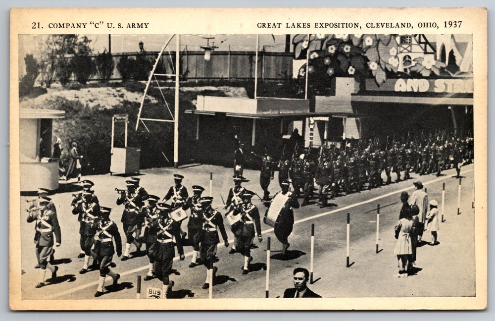 U.S. Army Company C #21 - Cleveland, Ohio - Great Lakes Exposition 1937 Wheatman