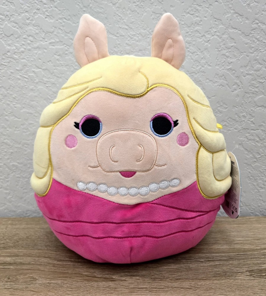Disney The Muppets Miss Piggy 10 Inch Squishmallows Plush Collectible NWT