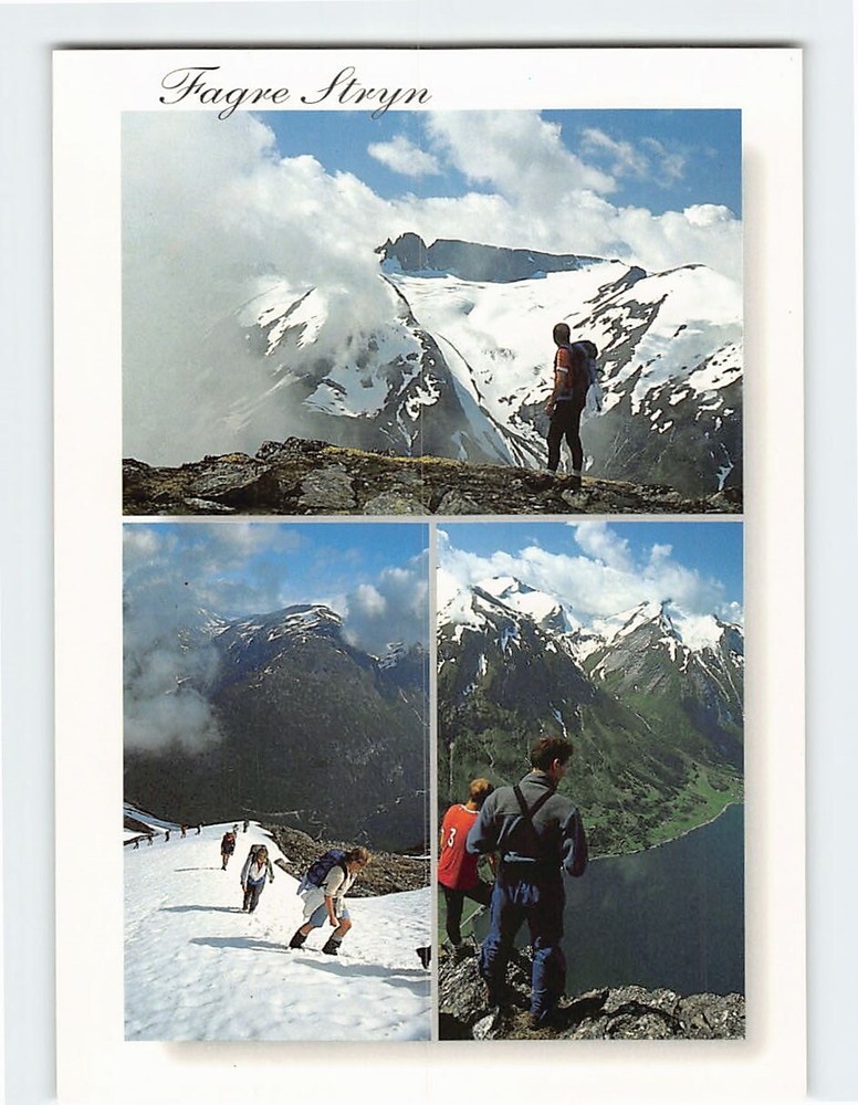Postcard Summit trip at Jostedal Glacier Nordfjord Norway