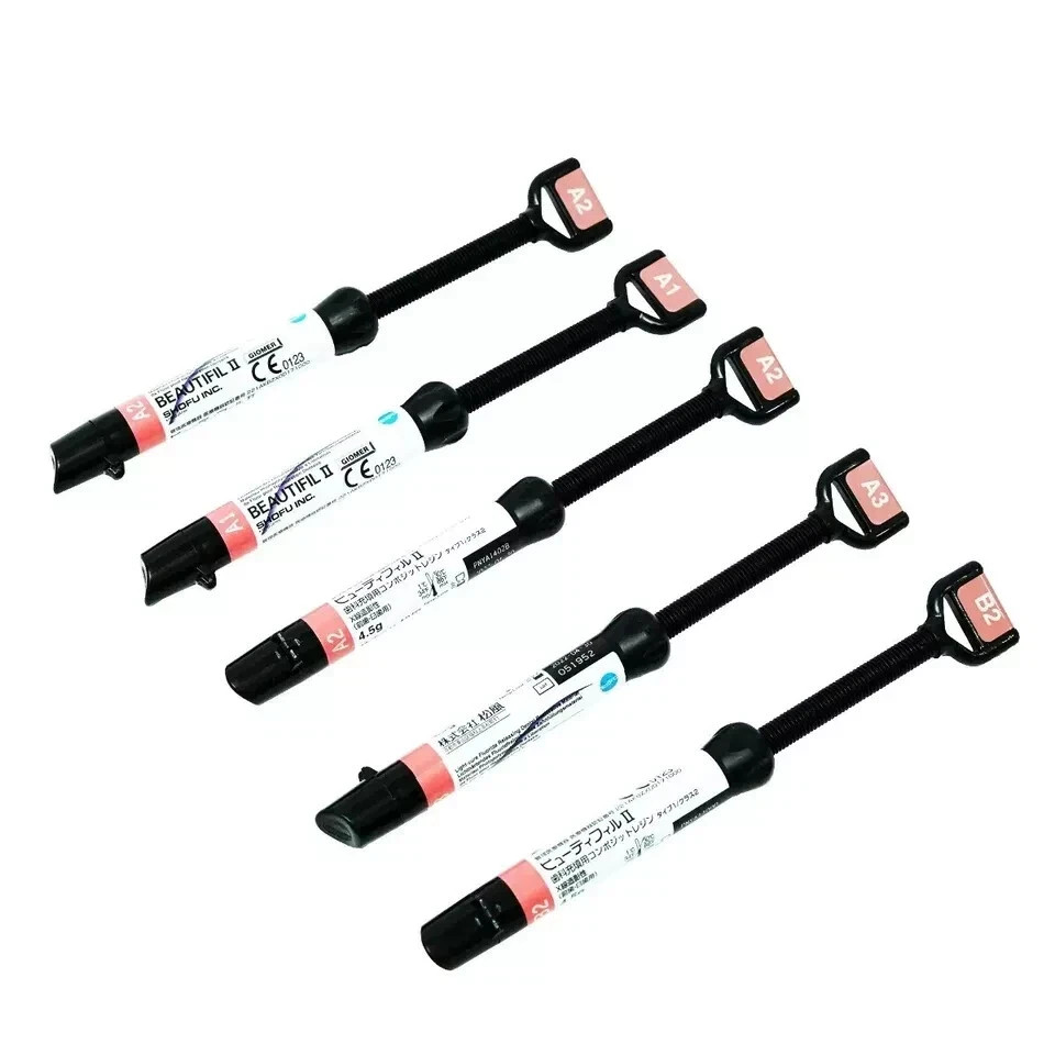PACK OF 5 Shofu Japan Beautiful-II 4.5g Dental Composite Syringe