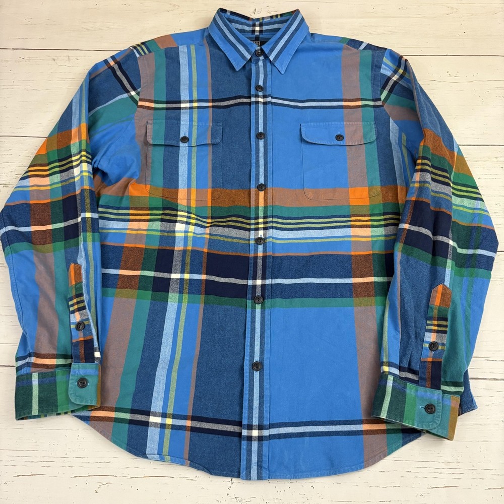 Polo Ralph Lauren Flannel Twill Shirt Mens XL Multicolor Long Sleeve Button-Up