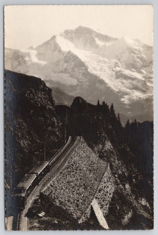 Vintage Schynige Platte Bergbahn Jungfrau Switzerland Mountain Railway