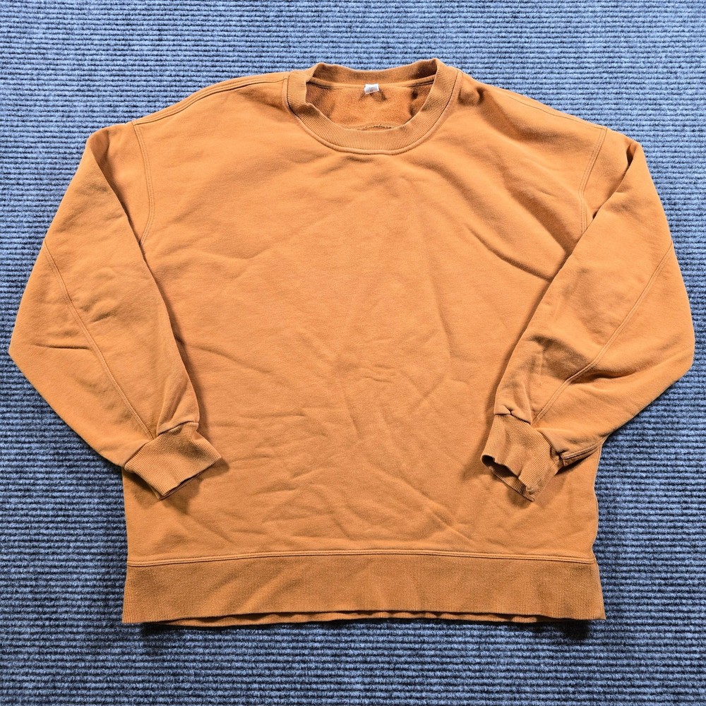 Lululemon Sweatshirt Women's Small Yellow Crewneck Pullover Casual