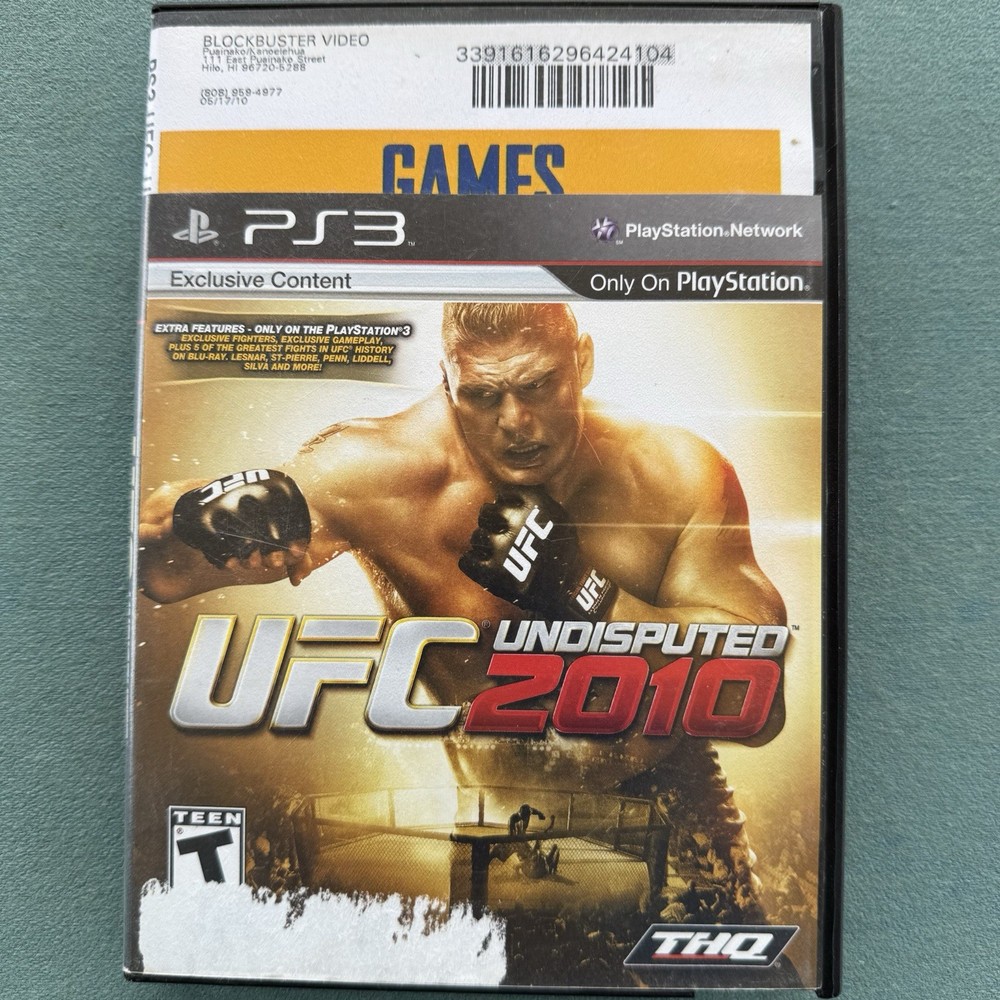 UFC Undisputed 2010 PS3 (Sony PlayStation 3, 2010) CIB Complete w/ Manual