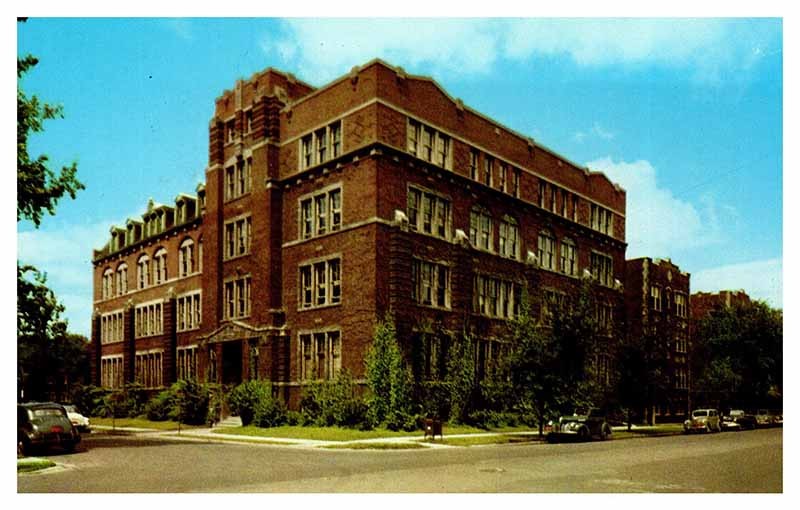 Postcard SCHOOL SCENE Chicago Illinois IL m/09 AR4246