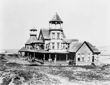 The Hotel At Ocean Beach In San Diego 1890 California - Old Photo