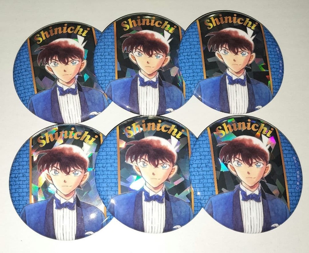 Detective Conan Kudo Shinichi Can Badge Set Conan Exhibition 30th Anniversary