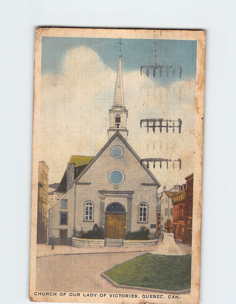 Postcard Church Of Our Lady Of Victories Quebec City Canada