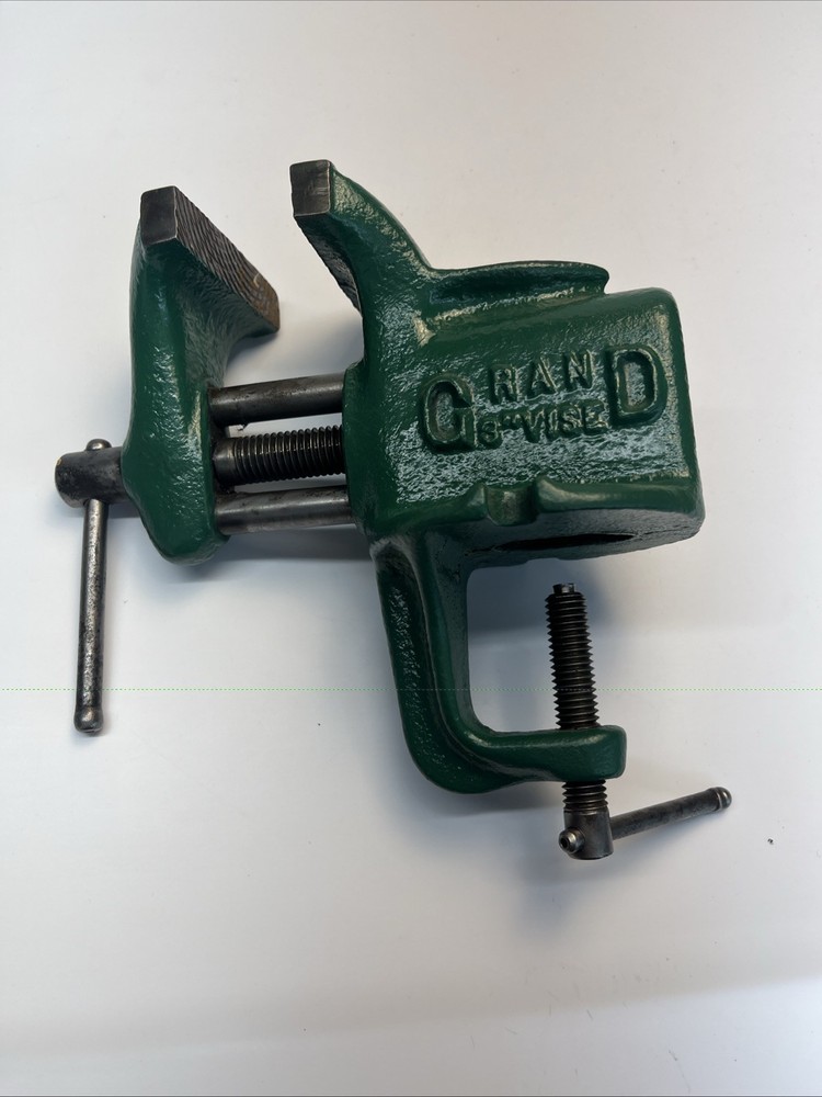 Vintage Grand 3 Inch Bench Vise Cast Iron