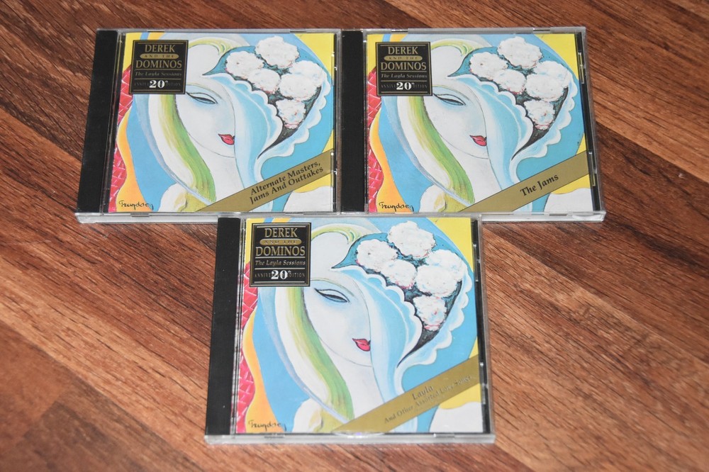 Lot of 3 DEREK and the DOMINOS CD's Layla Sessions Eric Clapton Jams Outtakes