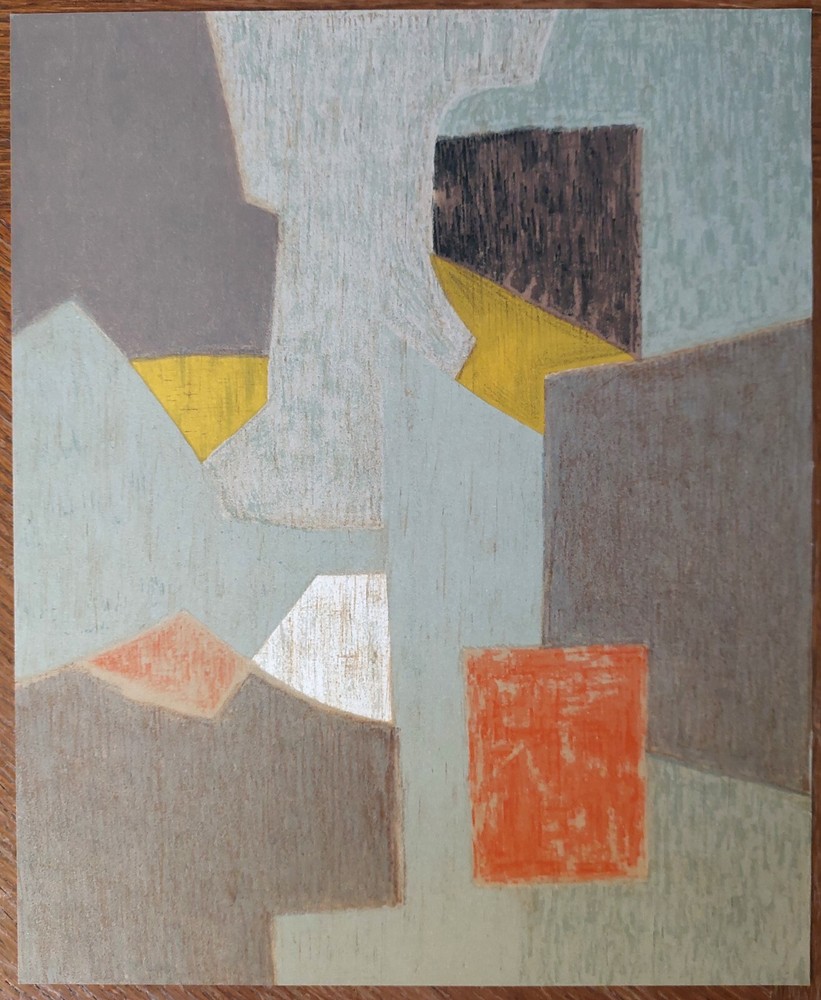 Serge POLIAKOFF Lithograph in color, 1970 / Original print by Poliakoff