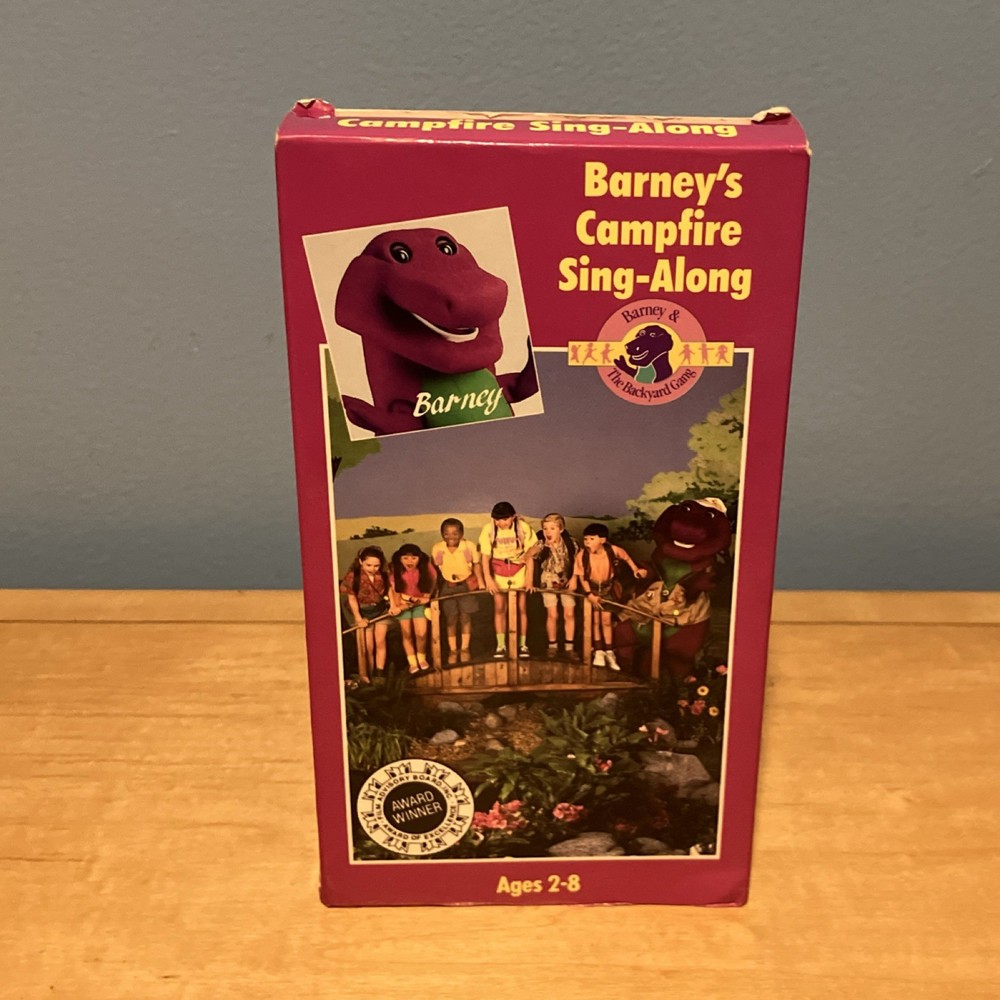 Lyons Group Barney's Campfire Sing-Along 1990 VHS NTSC Children's Live-Action