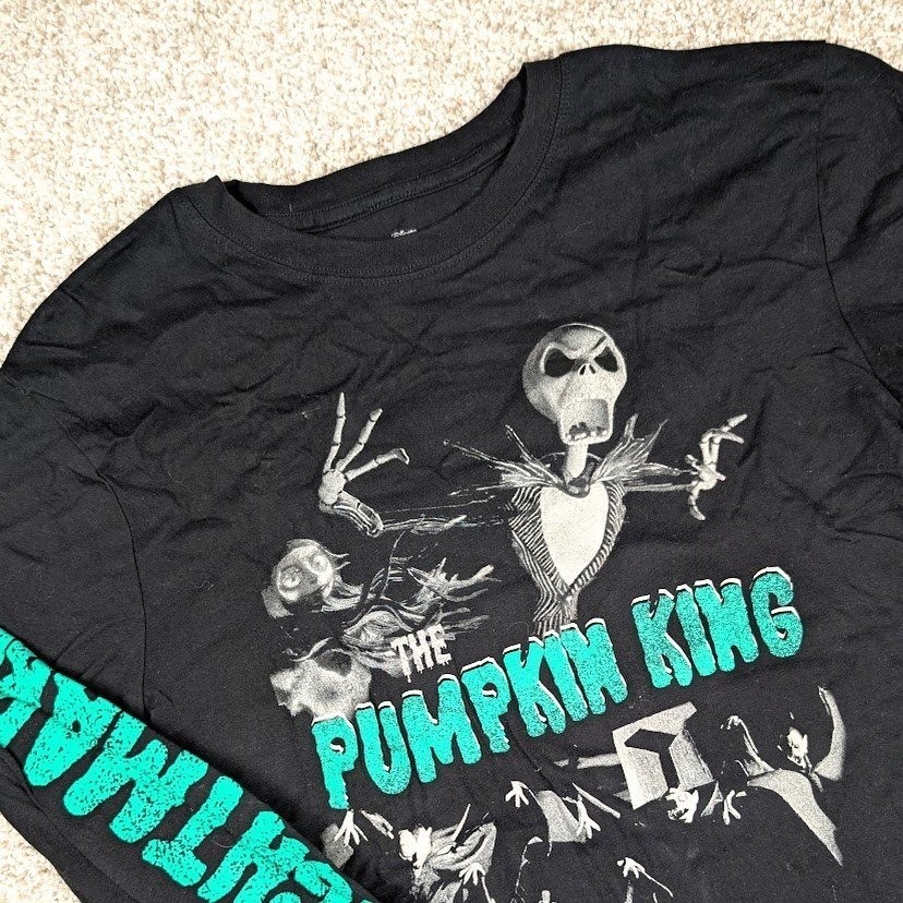 Disney The Nightmare Before Christmas Jack Long Sleeve T Shirt Adult Medium