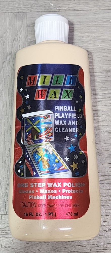 Mill Wax Pinball Machine Playfield Cleaner Polish 16oz