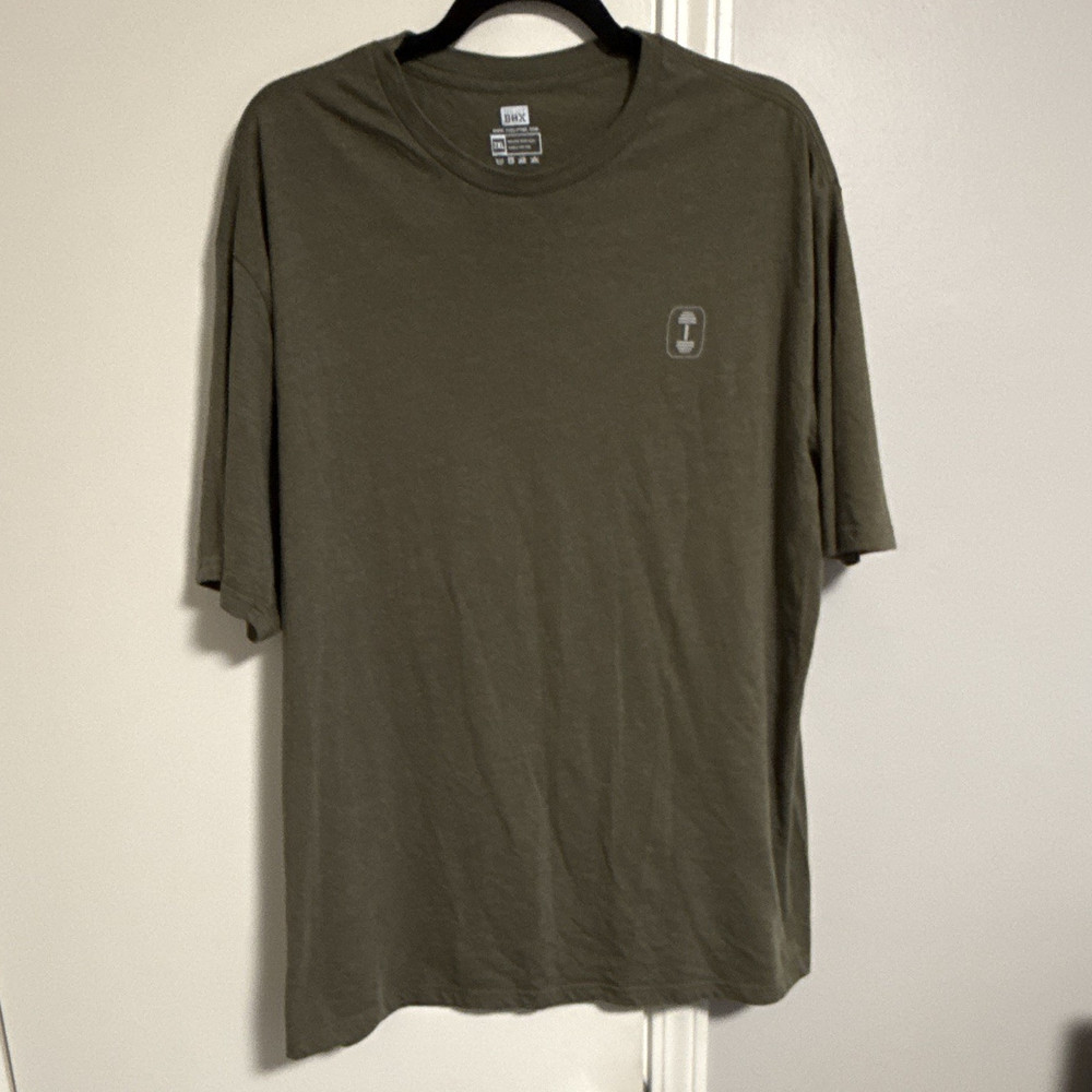 The Lift Box Men’s 2XL Graphic Print T-Shirt, Green, Short Sleeve Crew Neck
