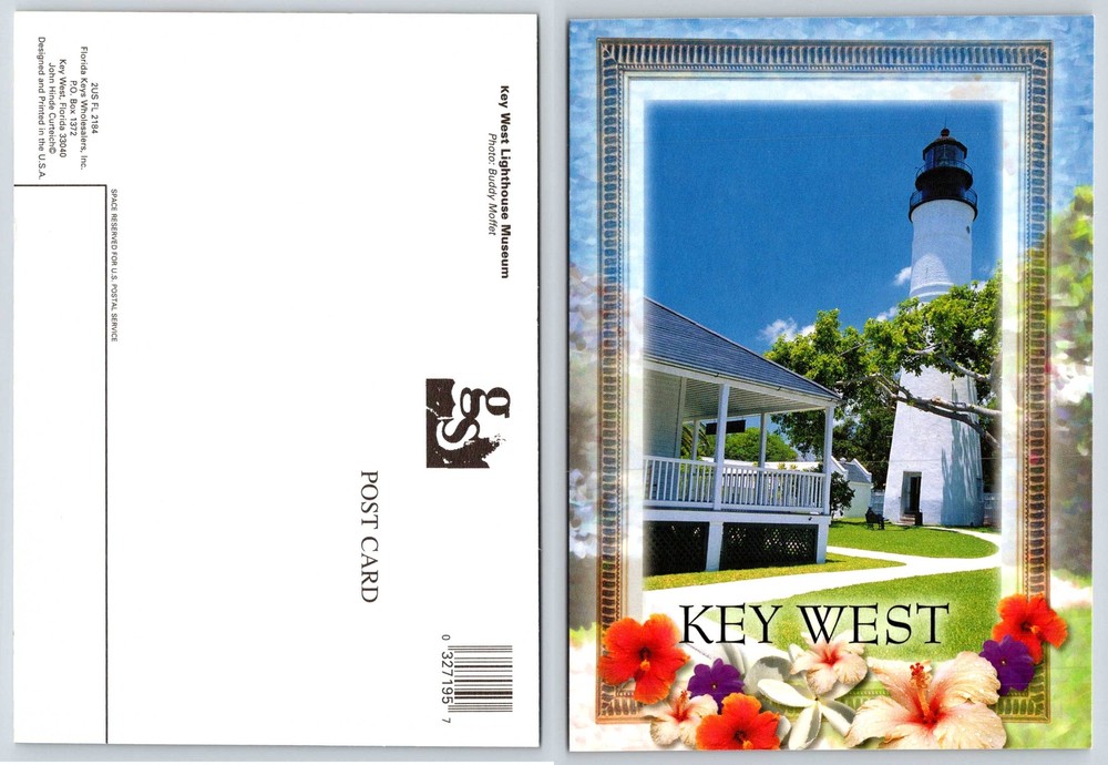 Key West Florida LIGHTHOUSE MUSEUM Postcard V421