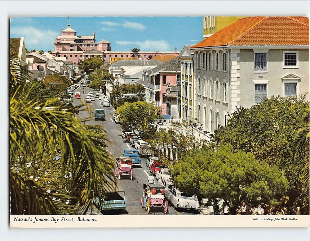 Postcard Bay Street Nassau Bahamas